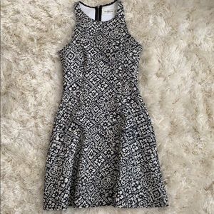 Floral Diamond Scuba Skater Dress